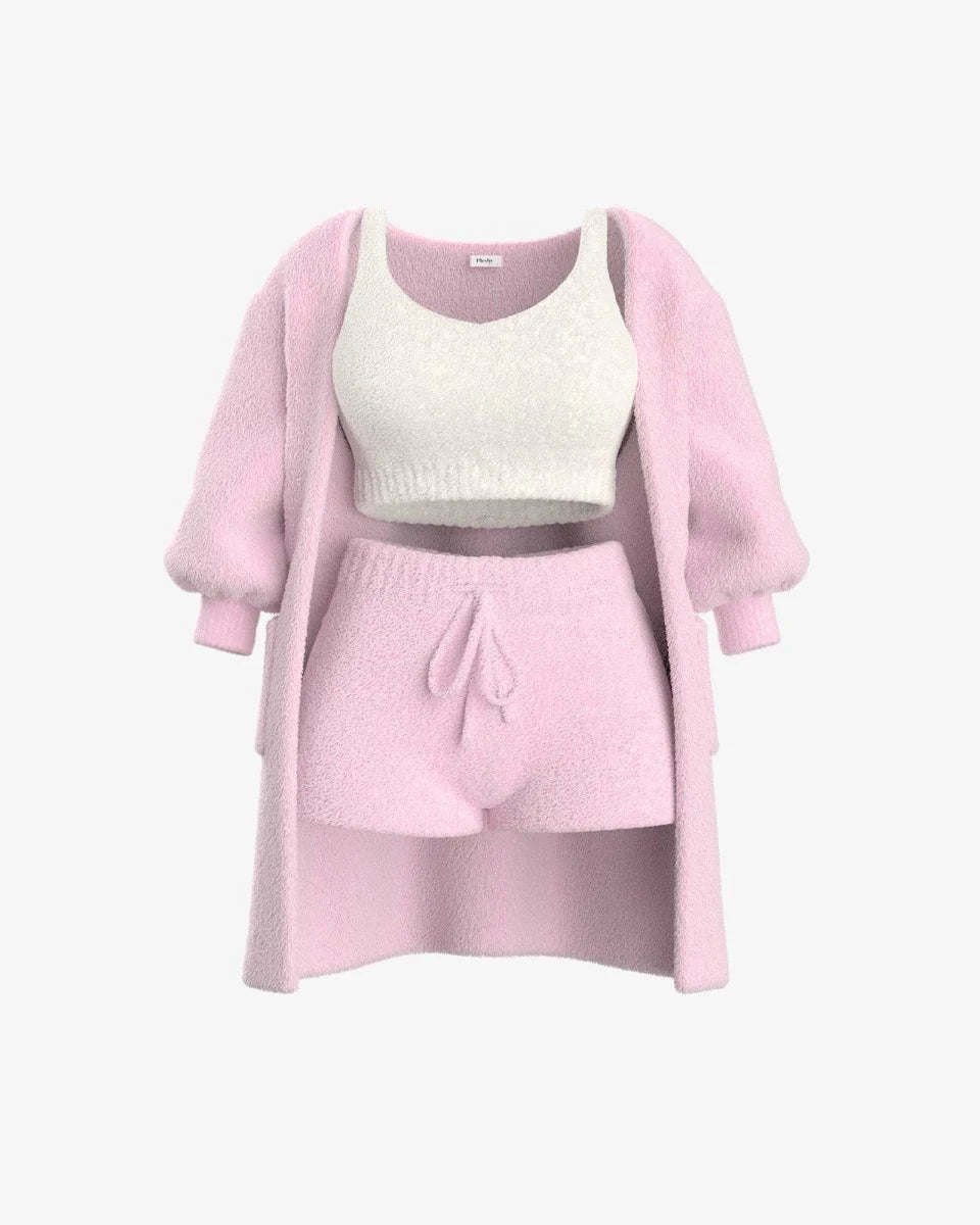 Soft Cozycloud™ Knit set 3 Piece Set Pink